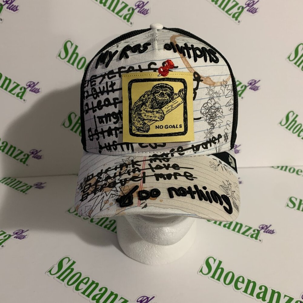 Goorin Bros Friday Drop New Year Same Me No Goals Sloth Resolutions Hat Cap